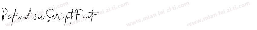 Befindisa Script Font字体转换